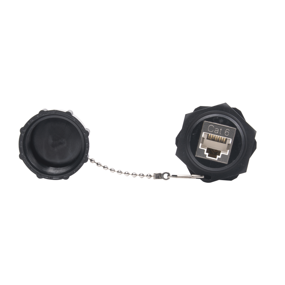 Acoplador Industrial RJ45-RJ45 Categoría 6 Blindado LinkedPro LP-C6WP-CP