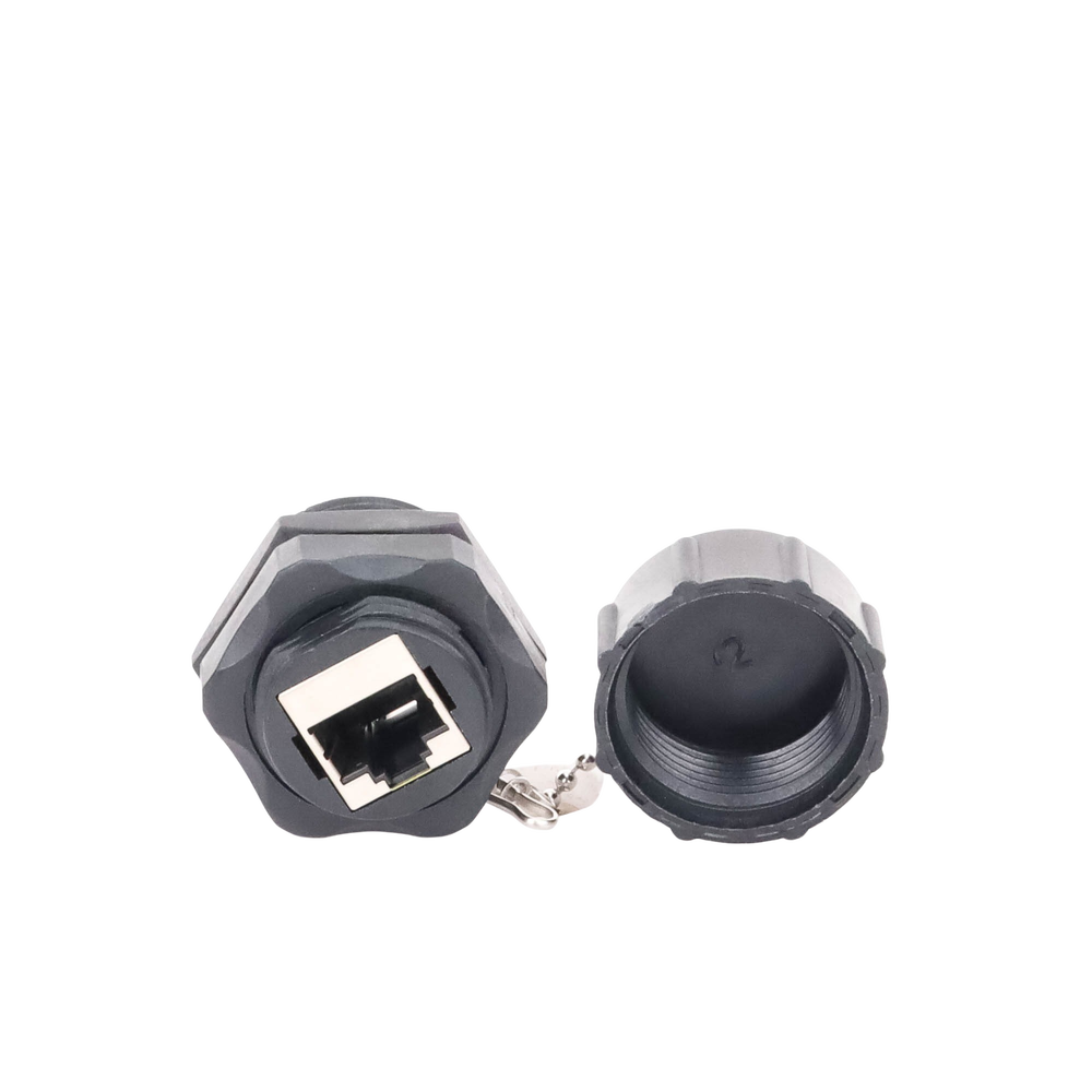 Acoplador Industrial RJ45-RJ45 Categoría 6 Blindado LinkedPro LP-C6WP-CP