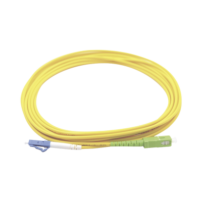 Jumper de Fibra Óptica LinkedPro LP-FO-LCU-SCA-01 Monomodo LC/UPC-SC/APC Simplex Amarillo