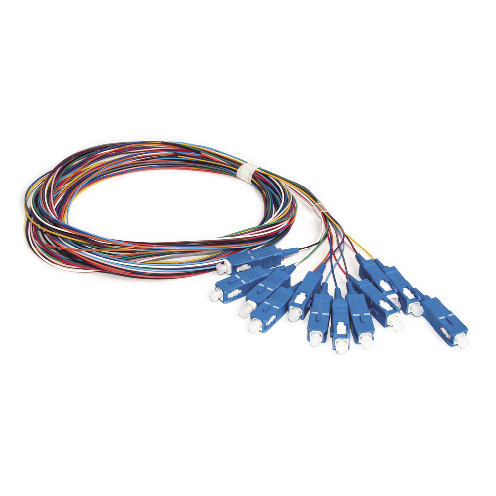 Kit de 12 Pigtails SC LinkedPro LP-FO-SM-PIG-12-SCU Monomodo SC/UPC 2 m