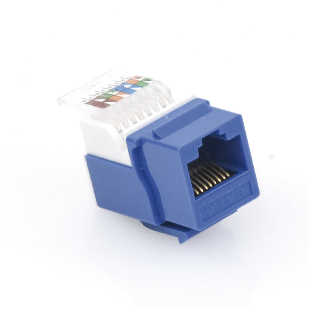Módulo Jack Cat6 sin herramienta LinkedPro LP-KJ-610-BU Azul