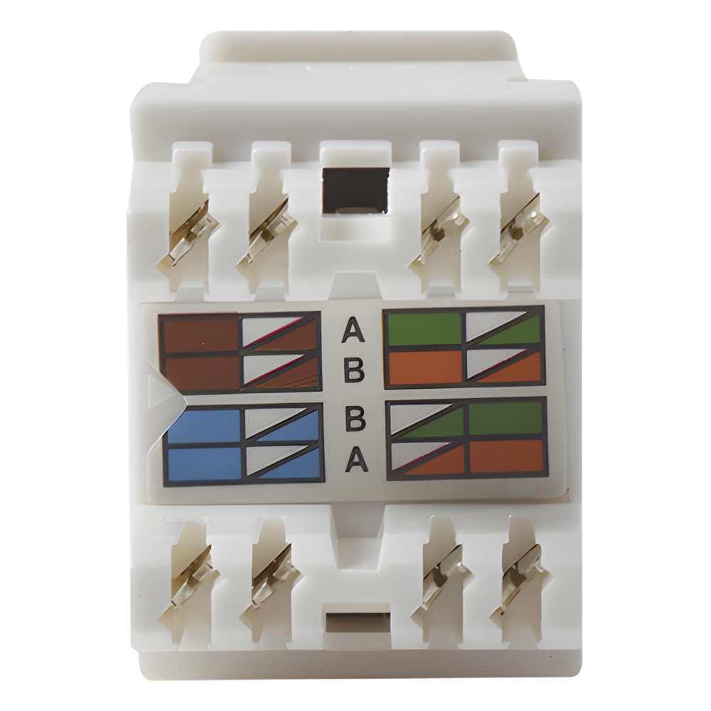 Módulo Jack Keystone Cat6 con terminación 110 LinkedPro LP-KJ-649-WH Blanco
