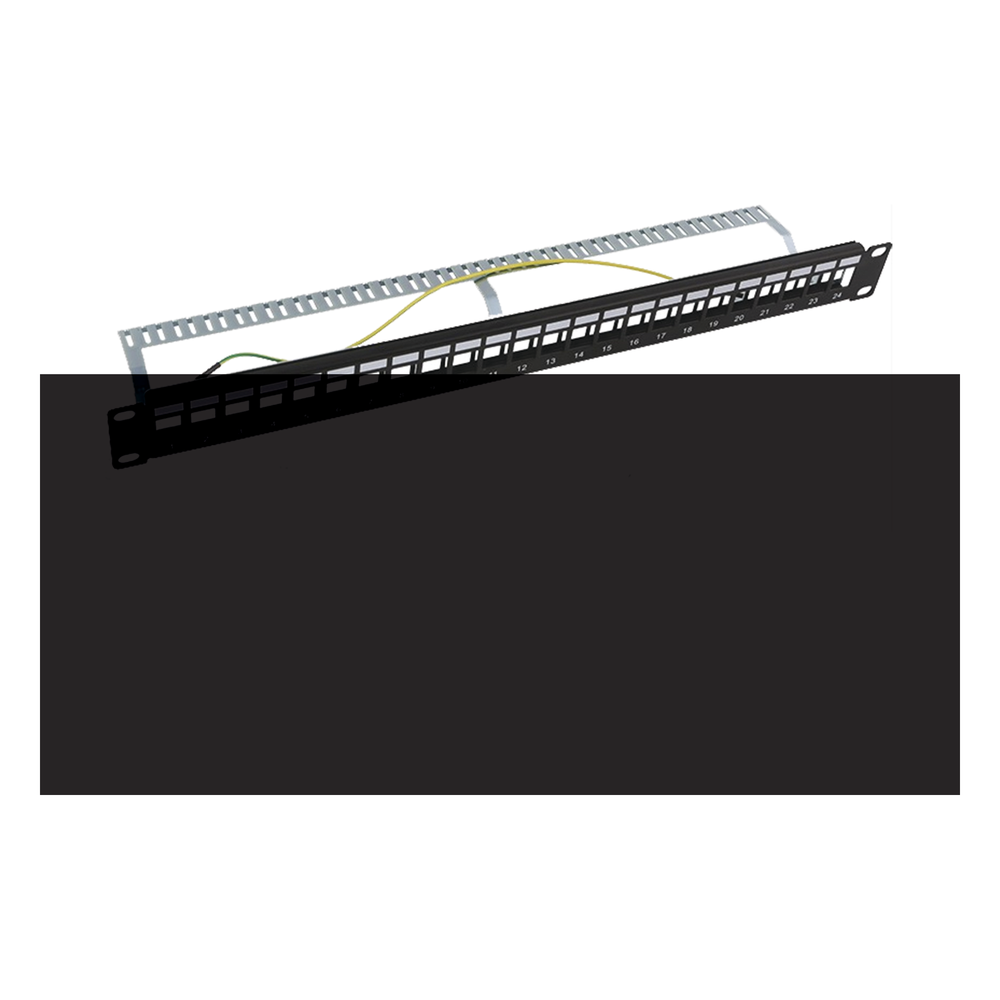 Patch panel modular Blindado LinkedPro LP-PP-23-STP-BK-24P