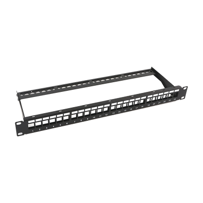 Patch panel modular sin blindaje LinkedPro LP-PP-23-UTP-BK-24P