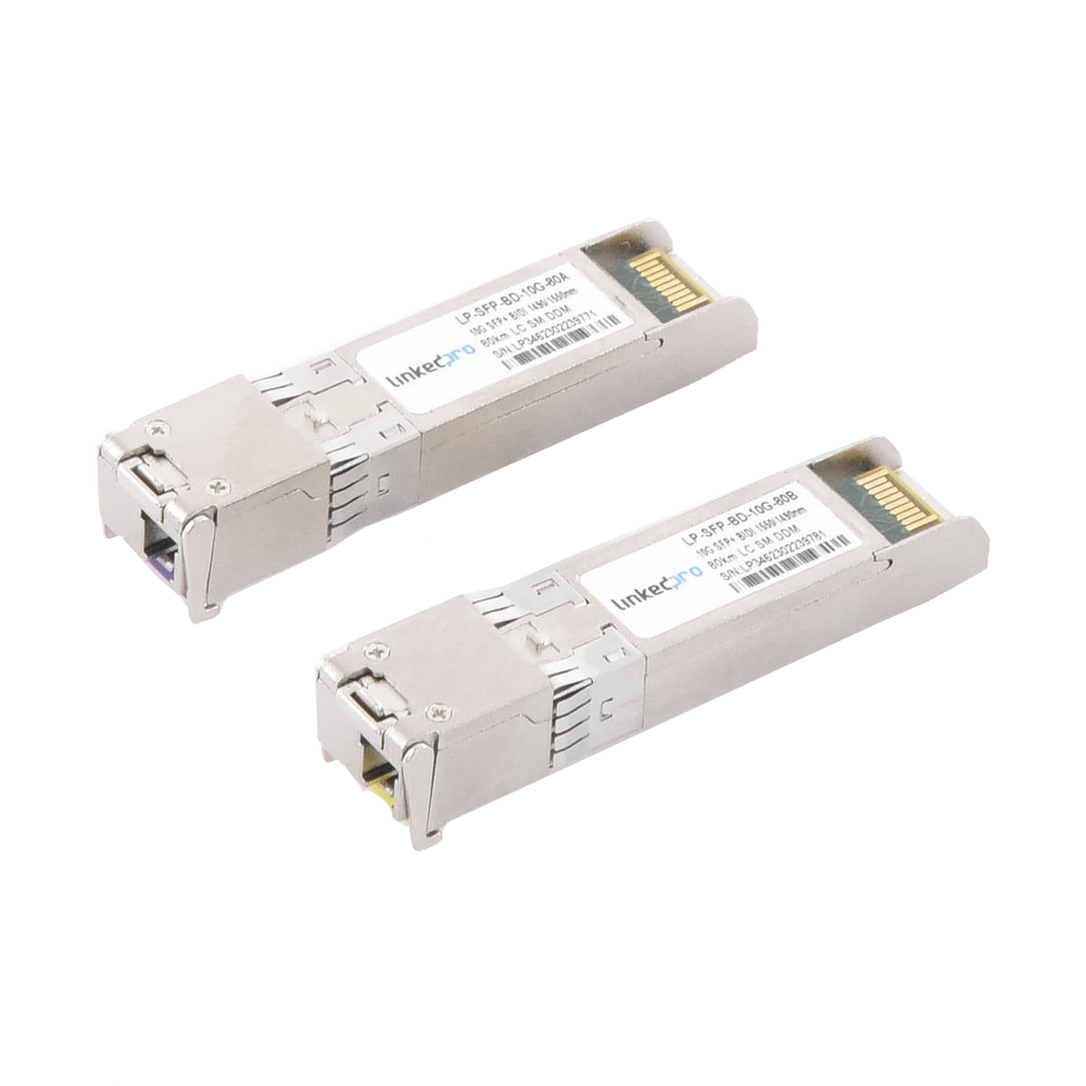 Transceptores Bidireccionales SFP+ LinkedPro LP-SFP-BD-10G-80 Monomodo
