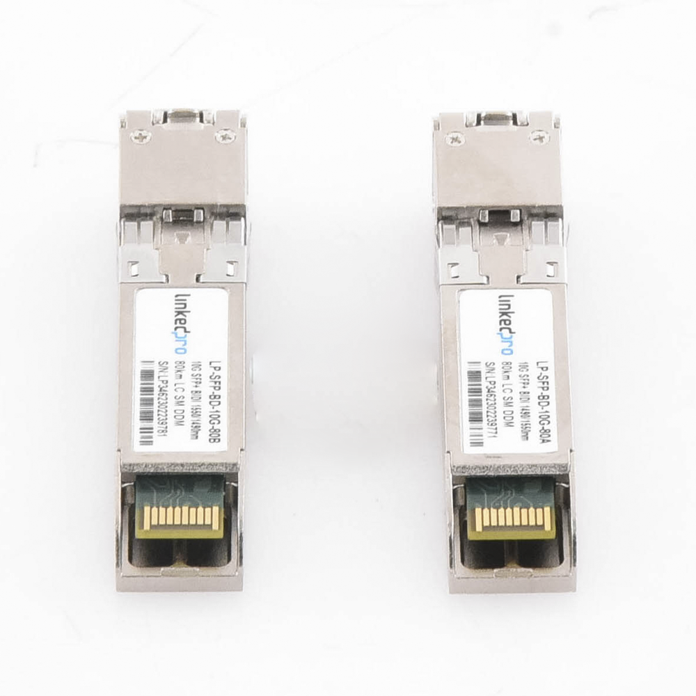 Transceptores Bidireccionales SFP+ LinkedPro LP-SFP-BD-10G-80 Monomodo