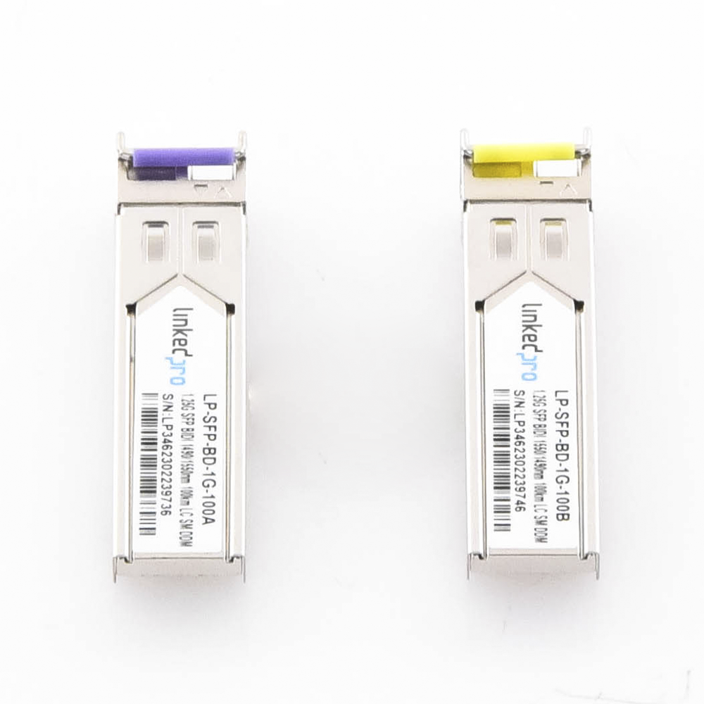 Transceptores Bidireccionales SFP LinkedPro LP-SFP-BD-1G-100 Monomodo