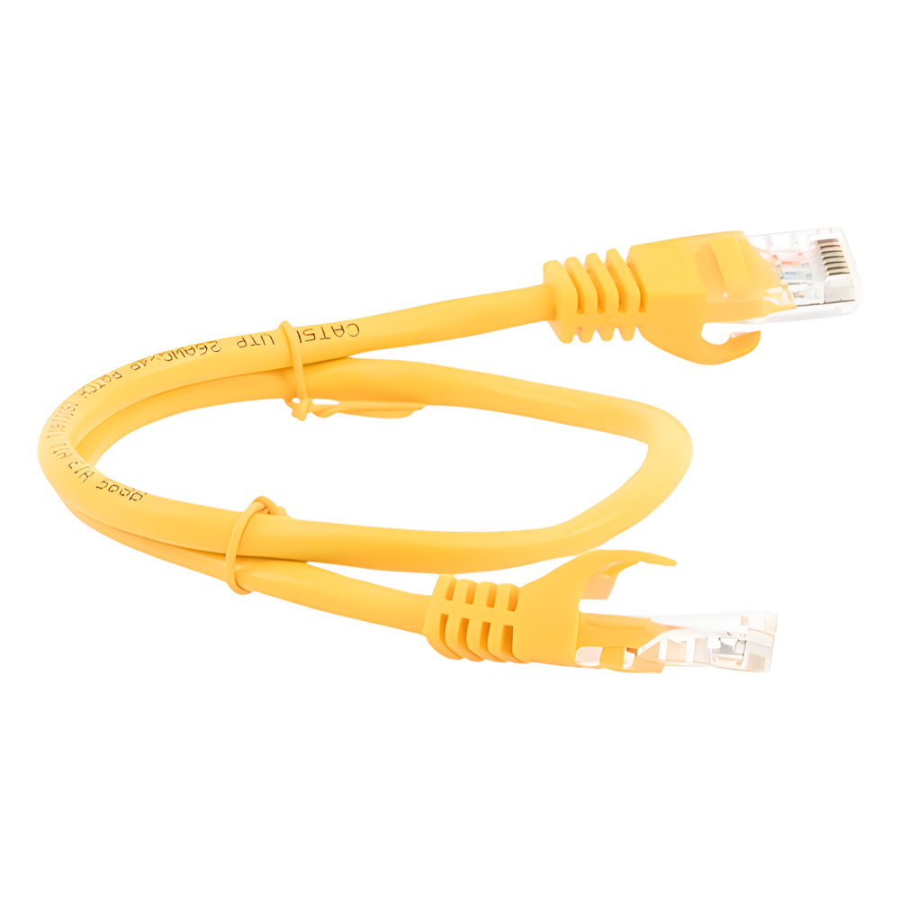 Cable de parcheo UTP Cat5e LinkedPro LP-UT3-050-YE 0.5 m Amarillo