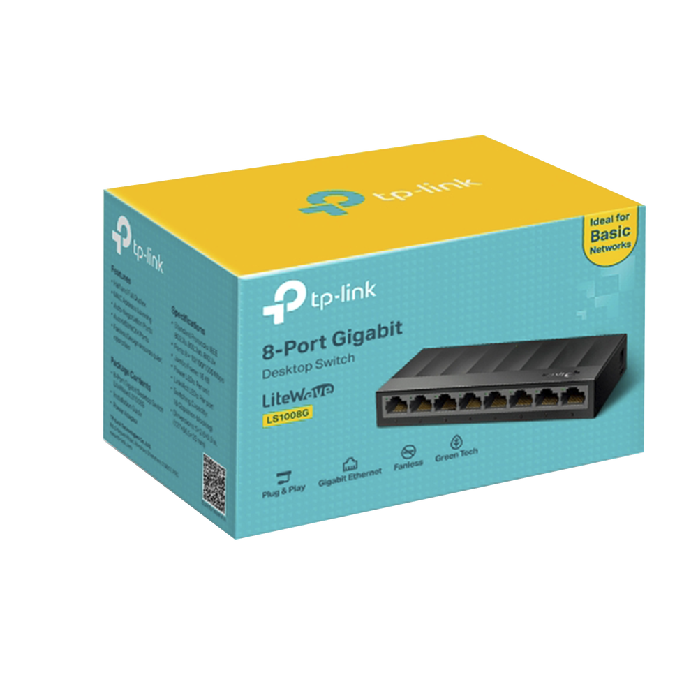 Switch para escritorio 8 puertos 10 TP-Link LS1008G