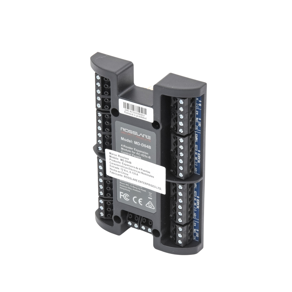 Módulo Expansor de 4 Lectoras Rosslare Security Products MD-D04B