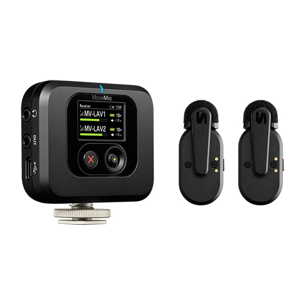 Micrófono Shure MoveMic Two Two-Channel Wireless Lavalier Microphone System - vista 1