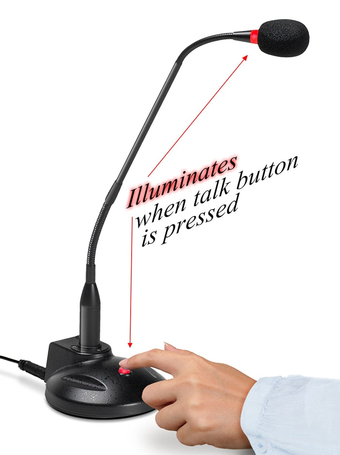 Micrófono VEC GN-USB-PT Push-to-Talk Gooseneck USB Microphone - vista 3