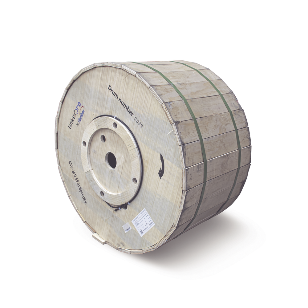 Carrete de 4 km de Fibra Óptica Linkedpro By Fiberhome MINI-ADSS-24C-S120/4KM Monomodo 24 hilos