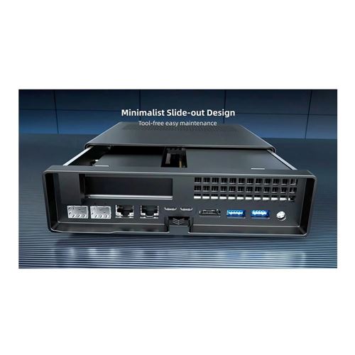 Mini PC Minisforum MS-03-S336H — vista en diagonal