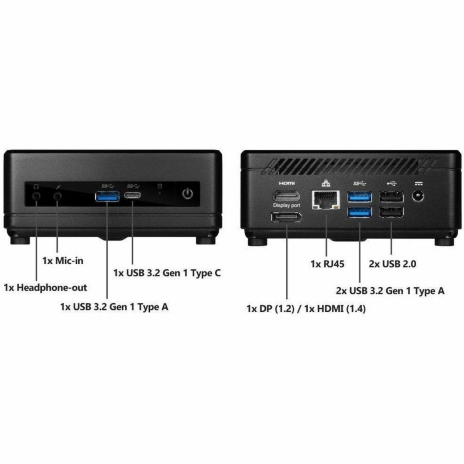Mini PC MSI Cubi 5 12M Cubi 5 12M-401US, Intel Core i3-1215U 6 Núcleos, 8GB DDR4, 500GB SSD - vista 6