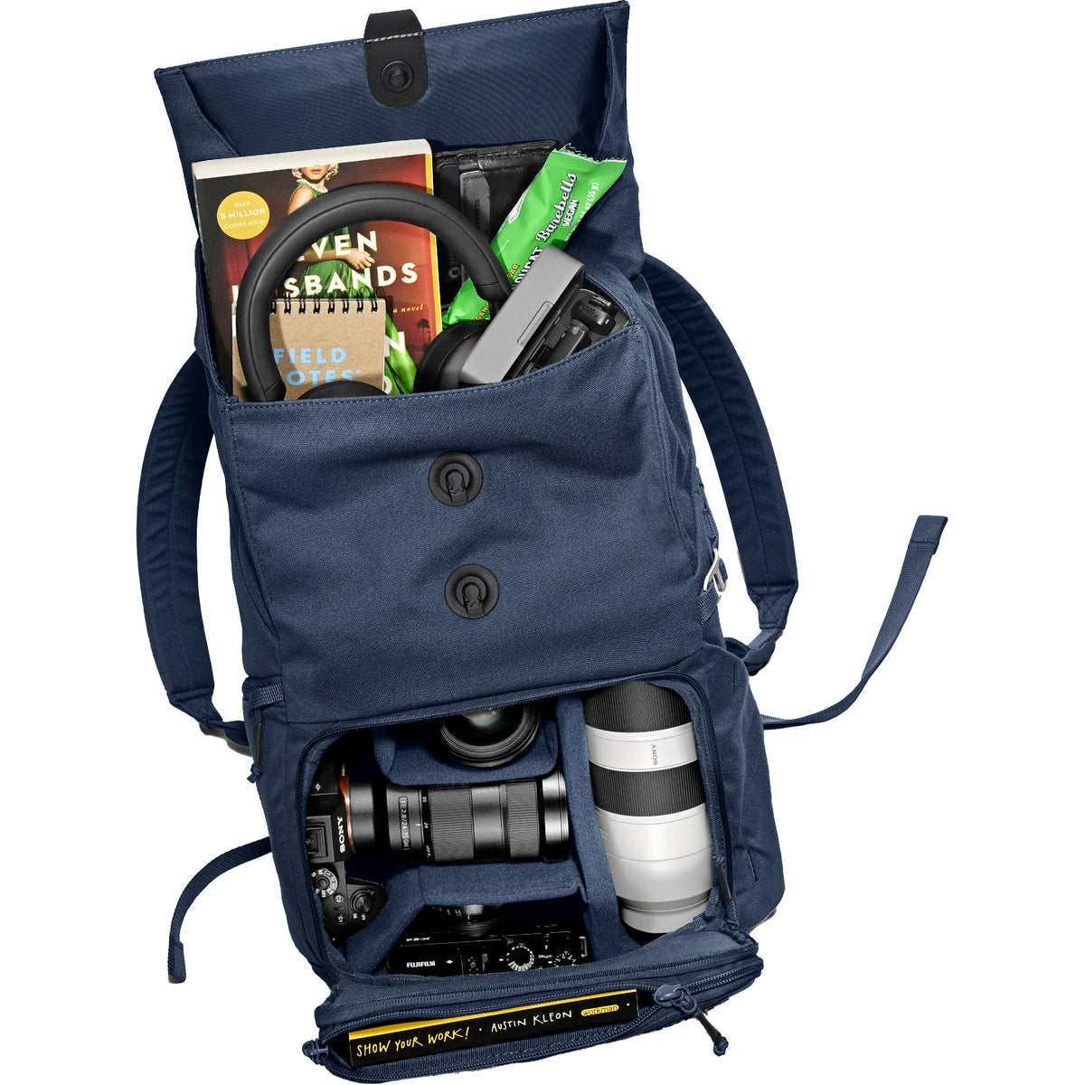 Mochila Brevite The Runner (Navy Azul, 18L) - vista frontal