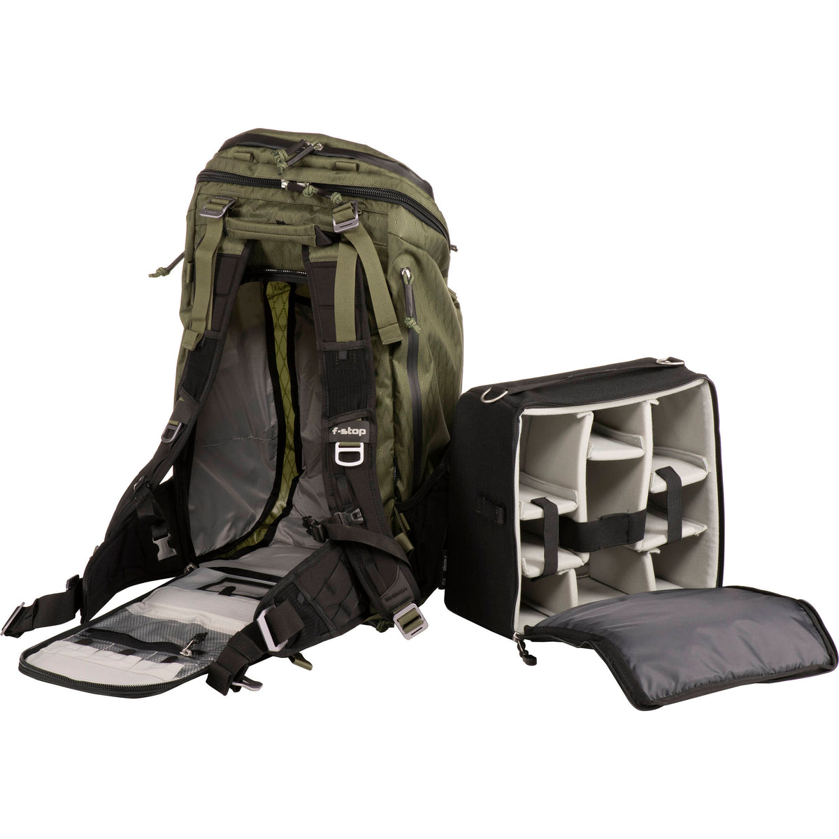 Mochila f-stop AJNA DuraDiamond 37L Travel & Adventure Photo Bundle (Cypress Verde) - contenido de la caja