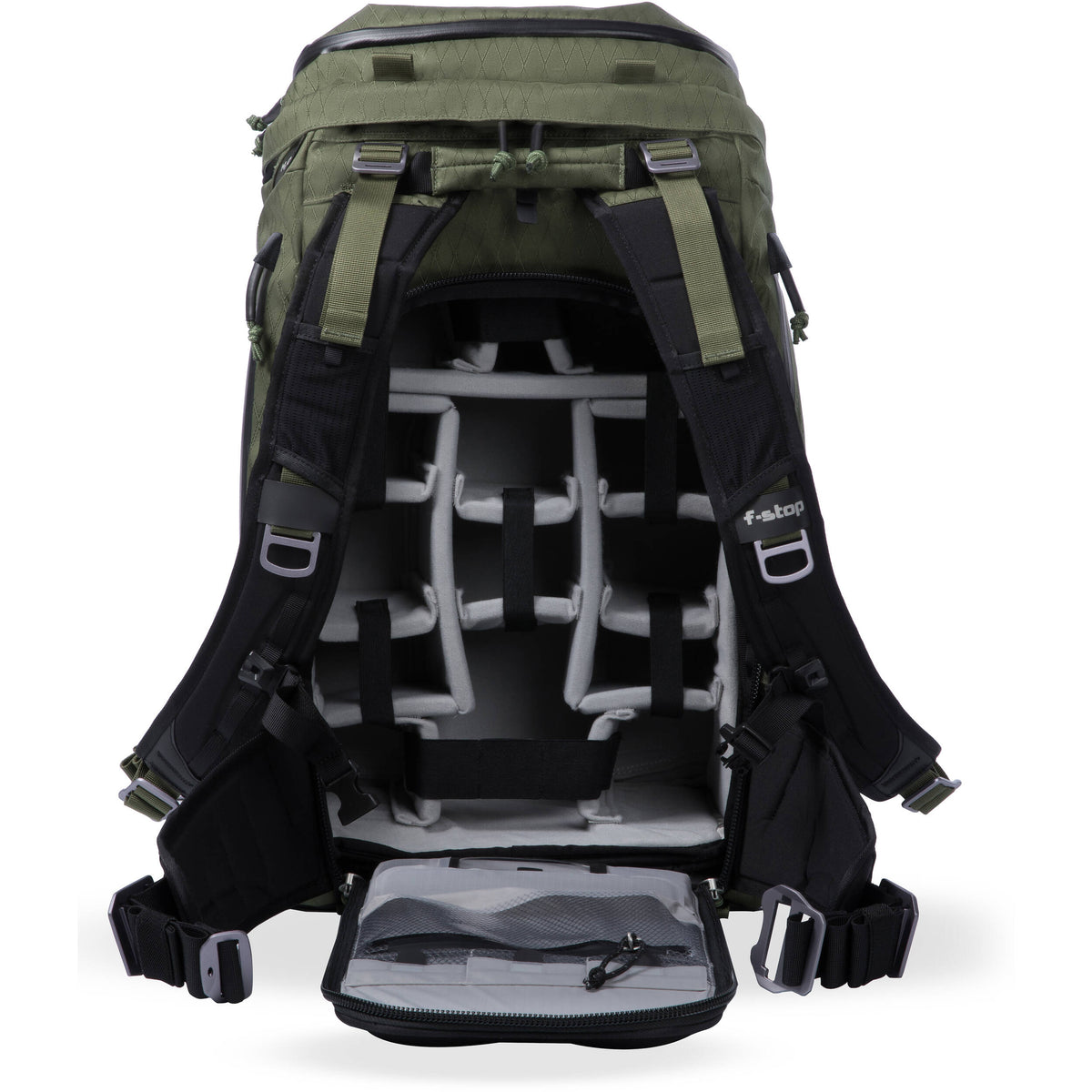 Mochila f-stop AJNA DuraDiamond Travel & Adventure (Cypress Verde, 37L) - vista lateral