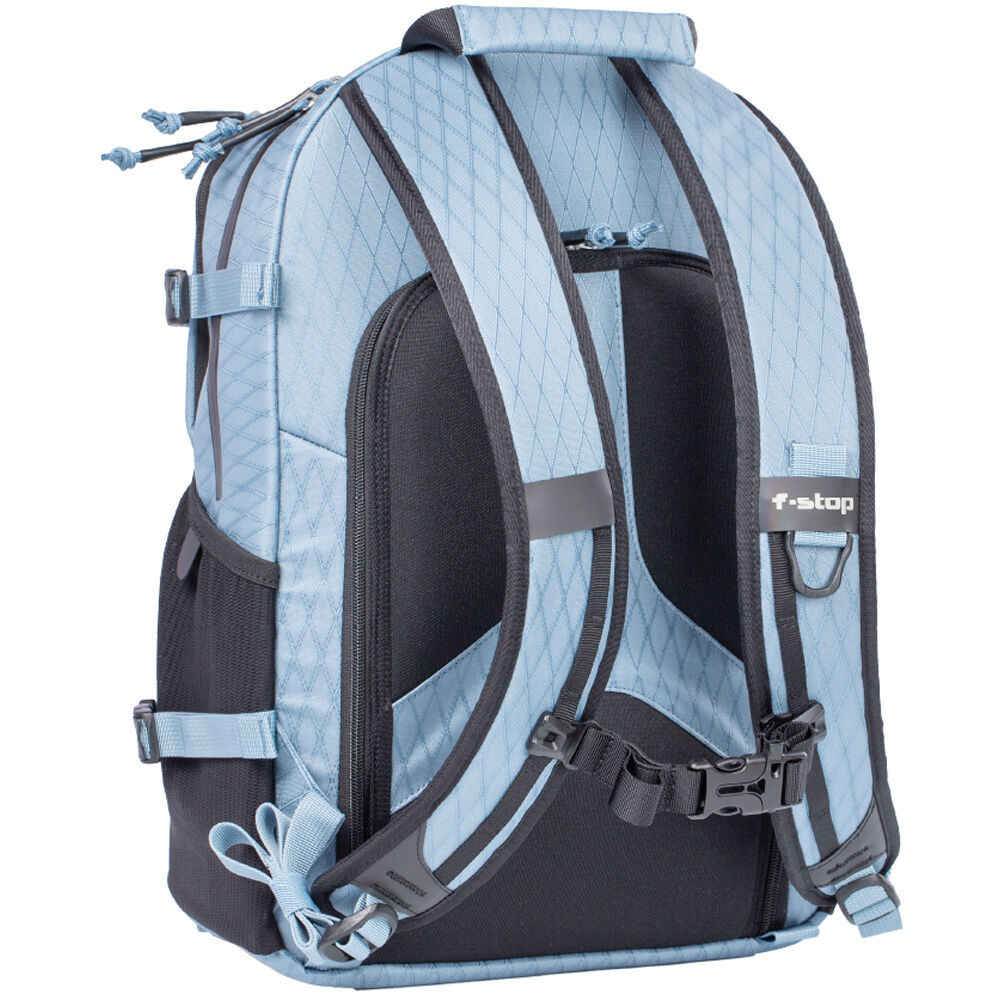 Mochila f-stop Guru 4 AIR Pack para Male Torsos con Mediano ICU (Spring Lake Azul) - puertos y conexiones