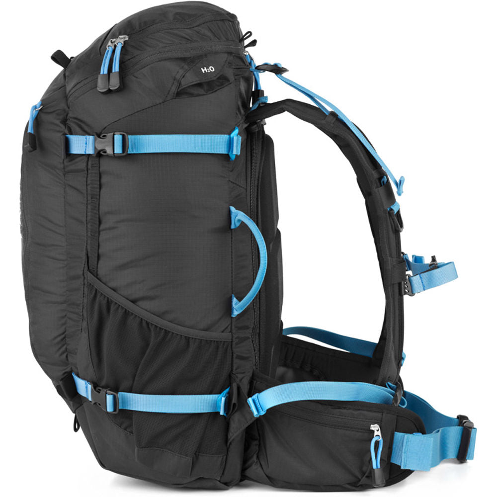 Mochila f-stop Kashmir UL (Negro/Azul, 30L) - vista trasera