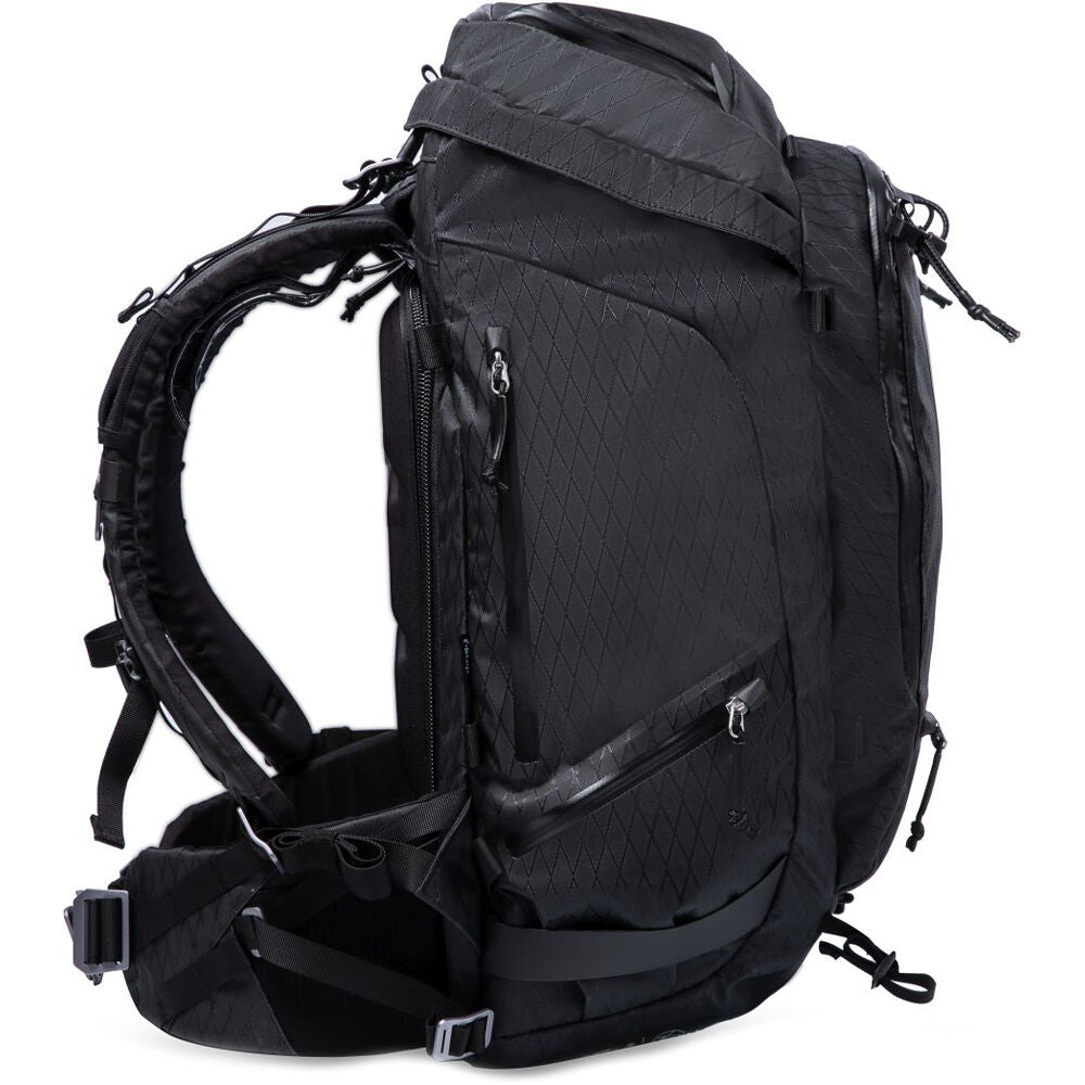 Mochila f-stop TILOPA 50L DuraDiamond Travel & Adventure (Anthracite Negro) - vista lateral