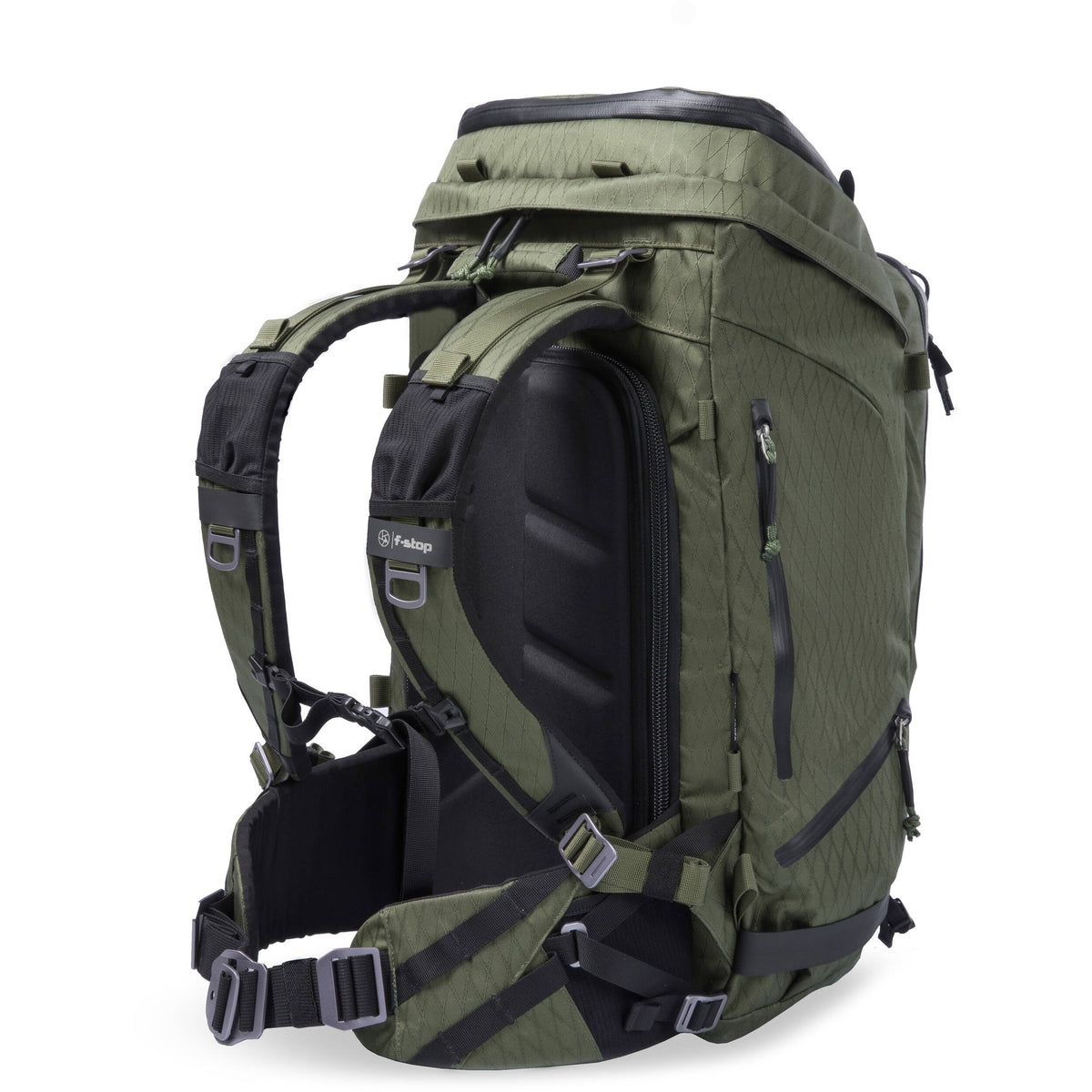 Mochila f-stop TILOPA 50L DuraDiamond Travel & Adventure (Verde Cypress) - detalle