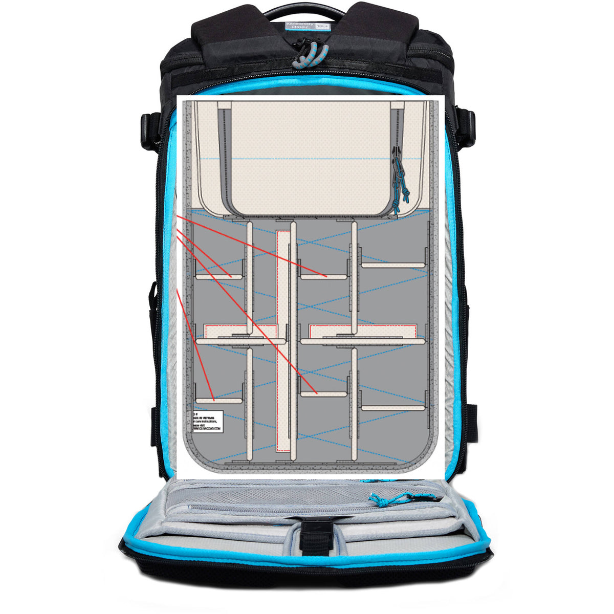 Mochila Gura Gear Kiboko City Classic (Negro, 18L+) - contenido de la caja