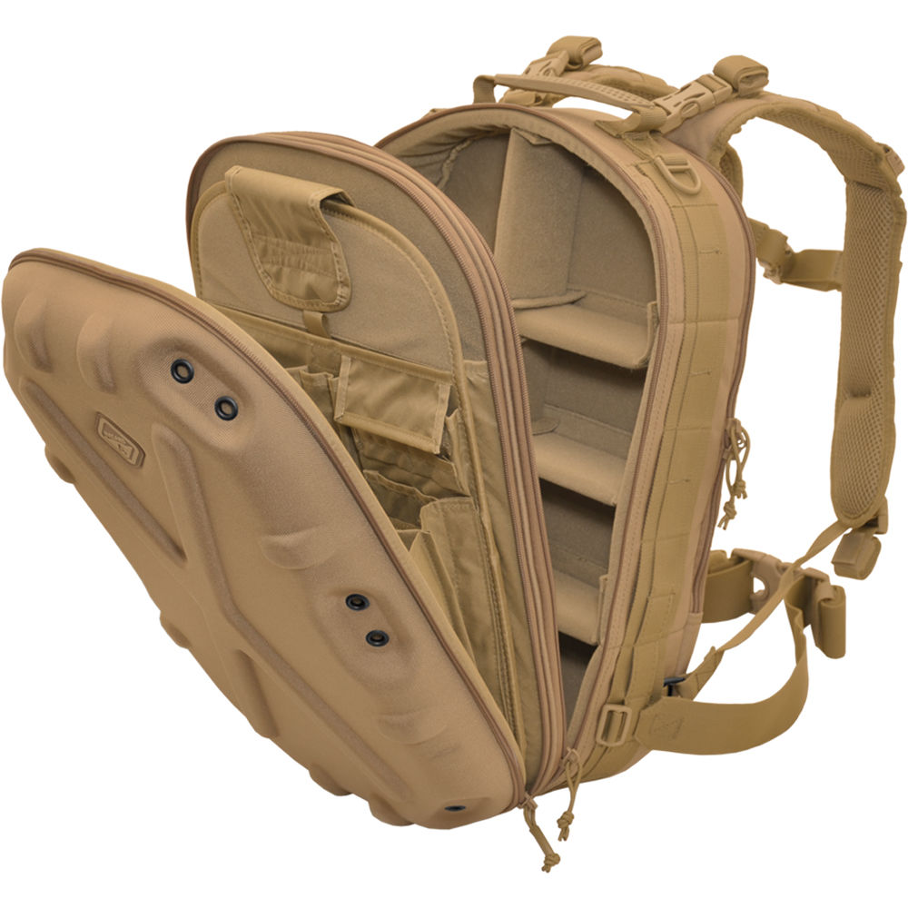 Mochila Hazard 4 Pillbox Optics Shell-Pack (Coyote) - vista lateral