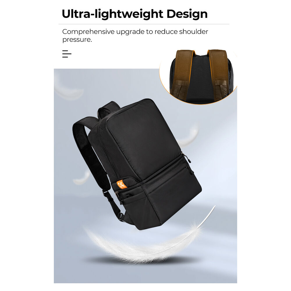 Mochila K&F Concept 2-in-1 / Shoulder Bag (Negro, 22L) - vista trasera