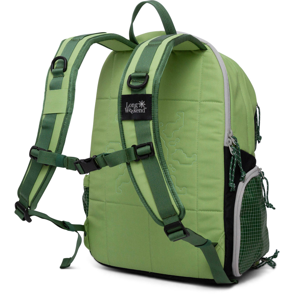 Mochila Long Weekend Morro Convertible (Verde Moss, 22L) - puertos y conexiones