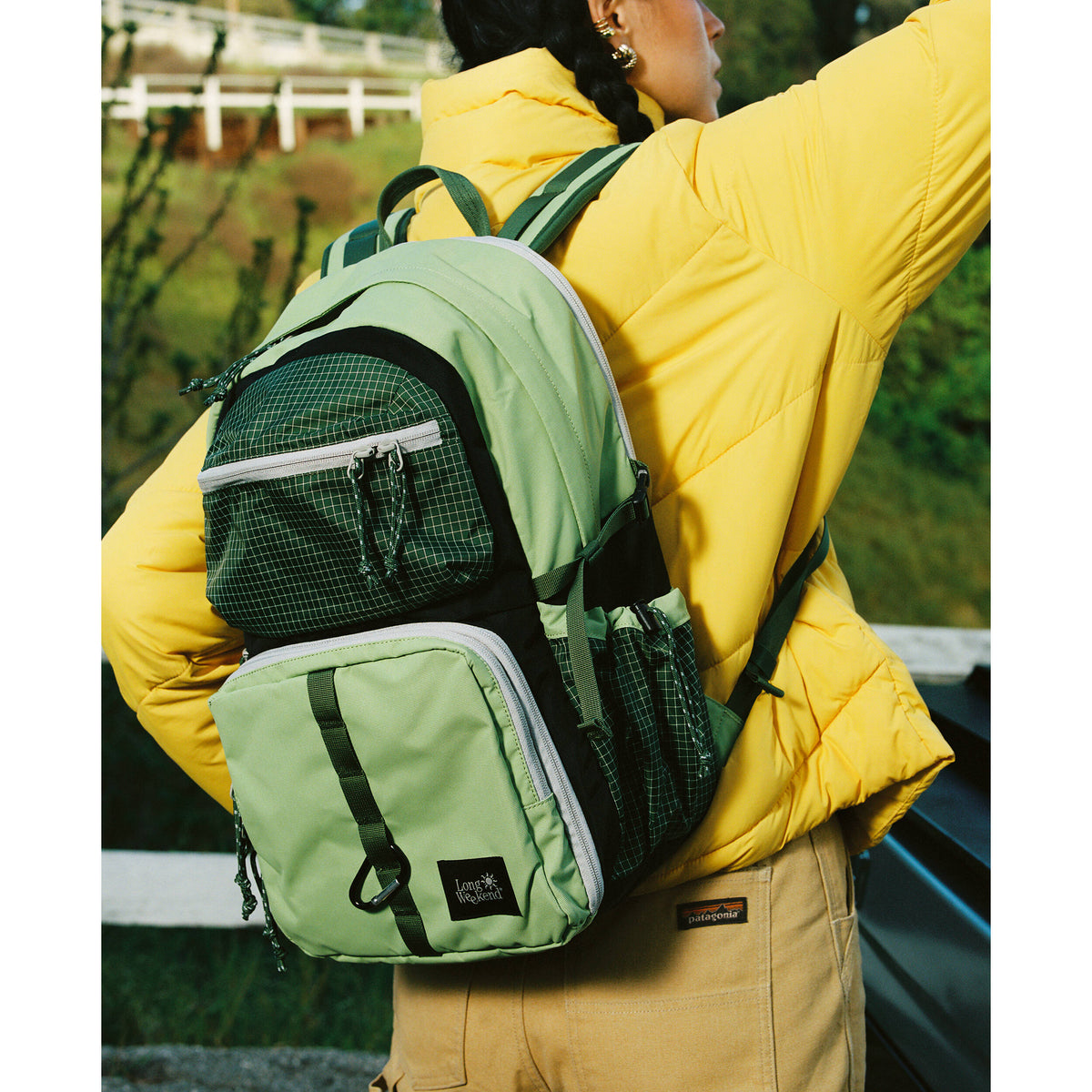 Mochila Long Weekend Morro Convertible (Verde Moss, 22L) - detalle