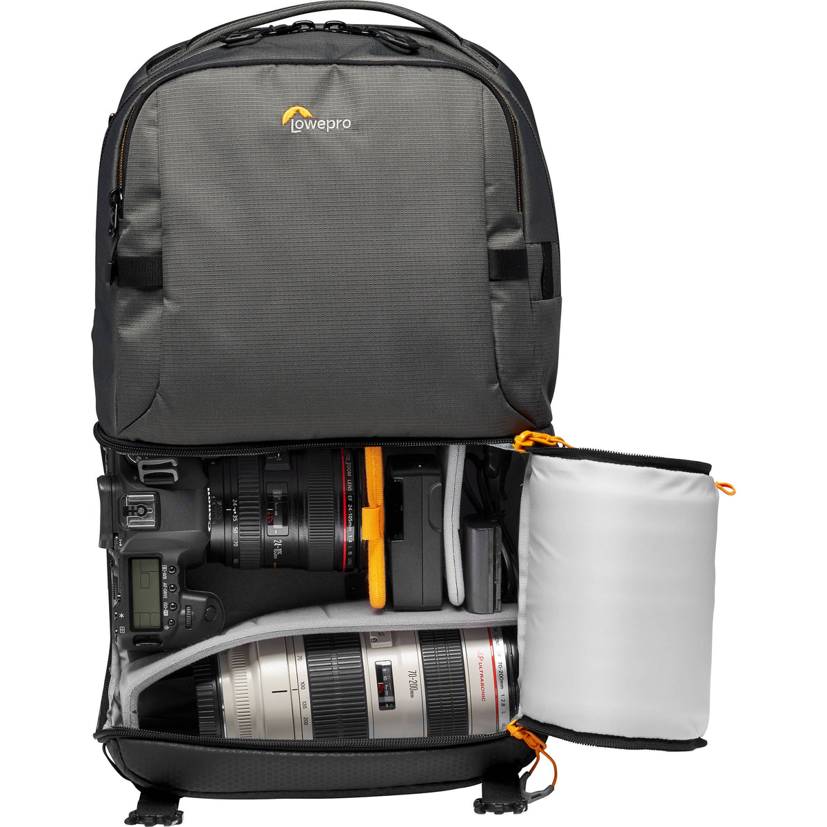 Mochila Lowepro Fastpack BP 250 AW III (Gris) - vista lateral