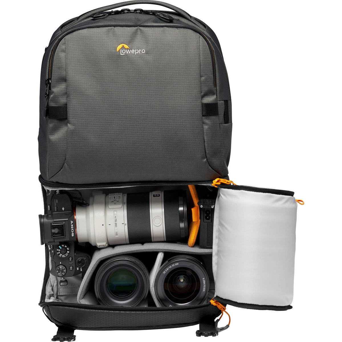 Mochila Lowepro Fastpack BP 250 AW III (Gris) - detalle