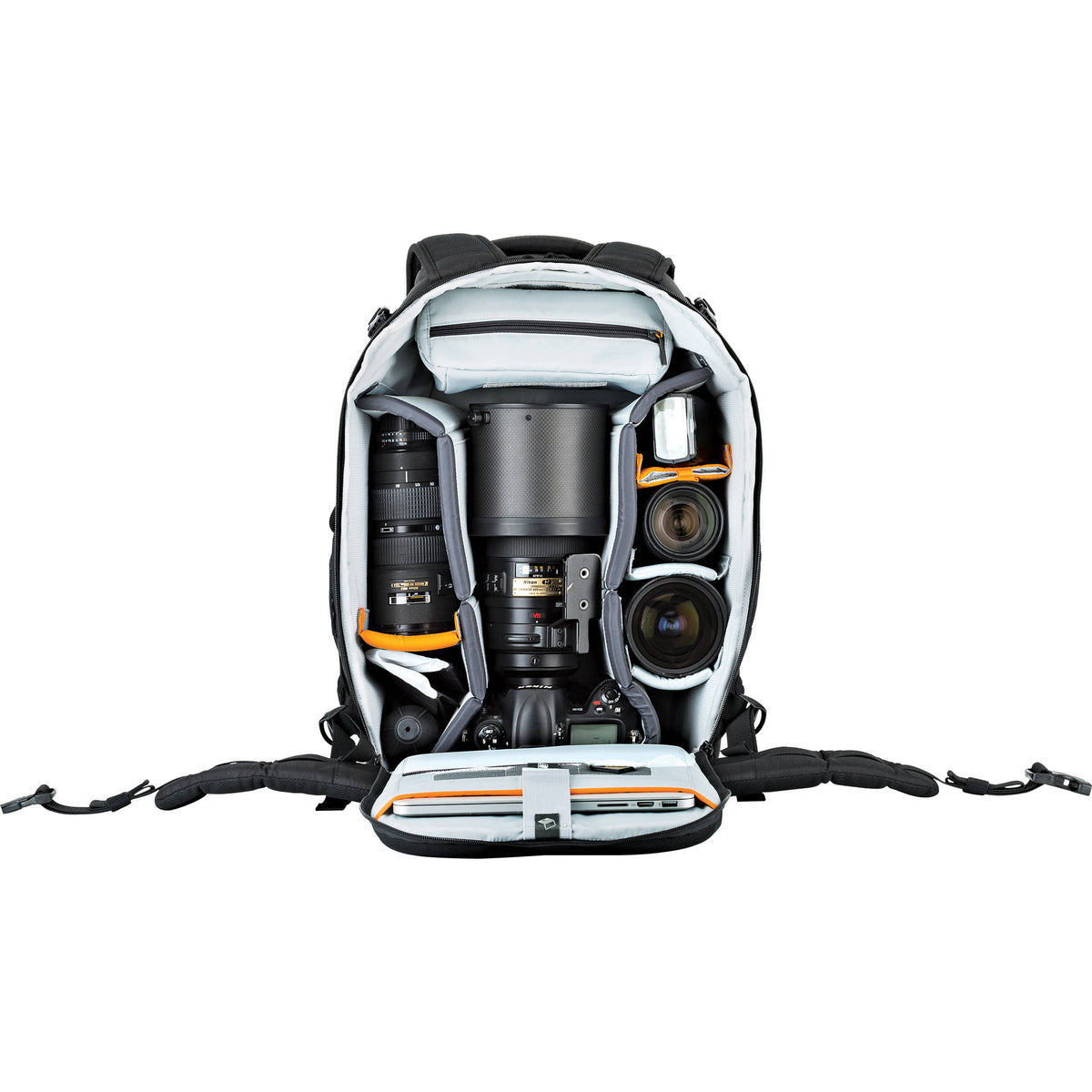Mochila Lowepro Flipside 500 AW II (Negro) - puertos y conexiones