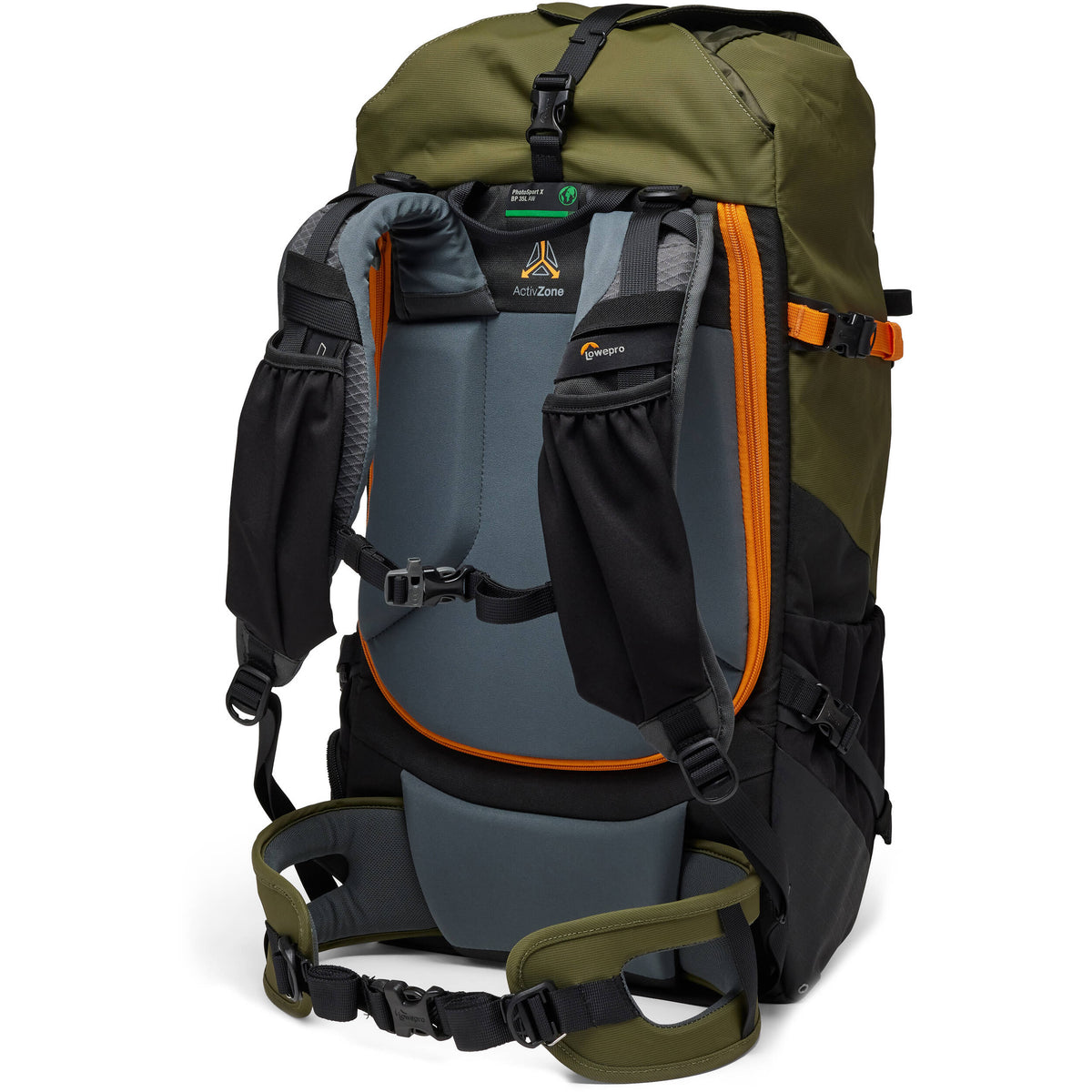 Mochila Lowepro Photosport X AW Bag (Verde, 35L) - vista frontal