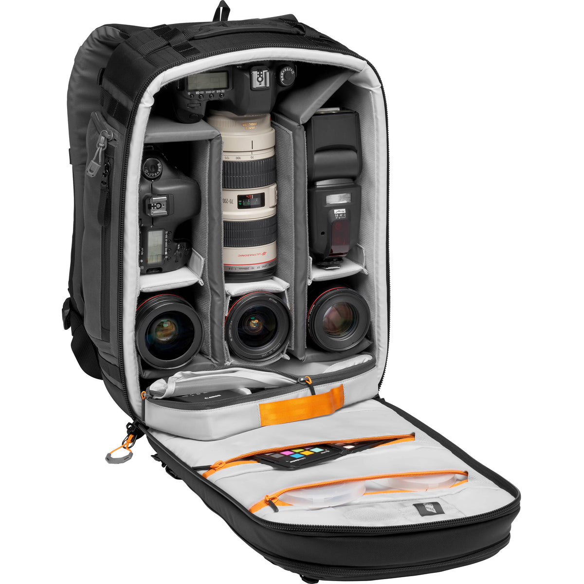 Mochila Lowepro Pro Trekker BP 350 AW II (Negro, 24L) - vista lateral