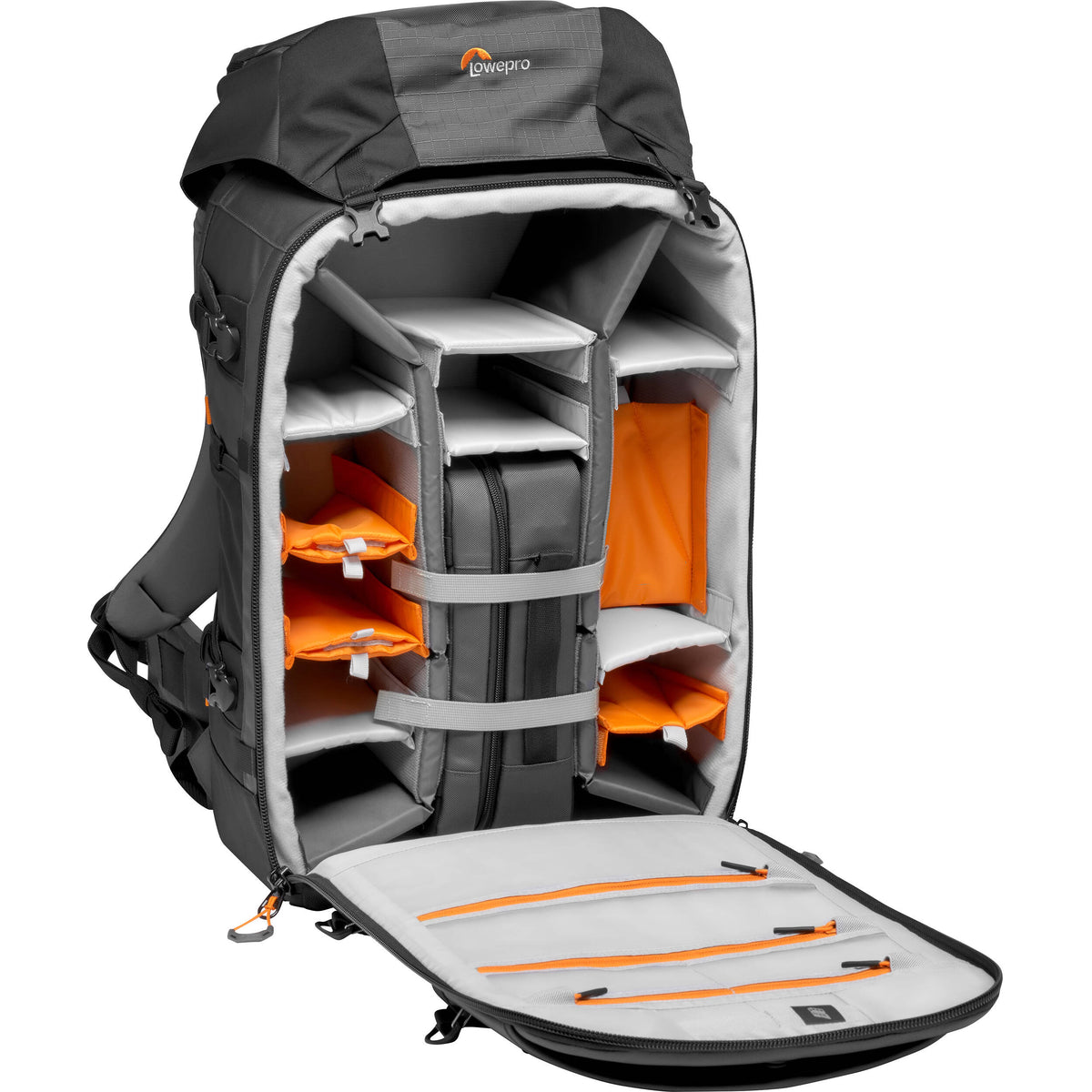 Mochila Lowepro Pro Trekker BP 550 AW II (Gris, 40L) - vista trasera