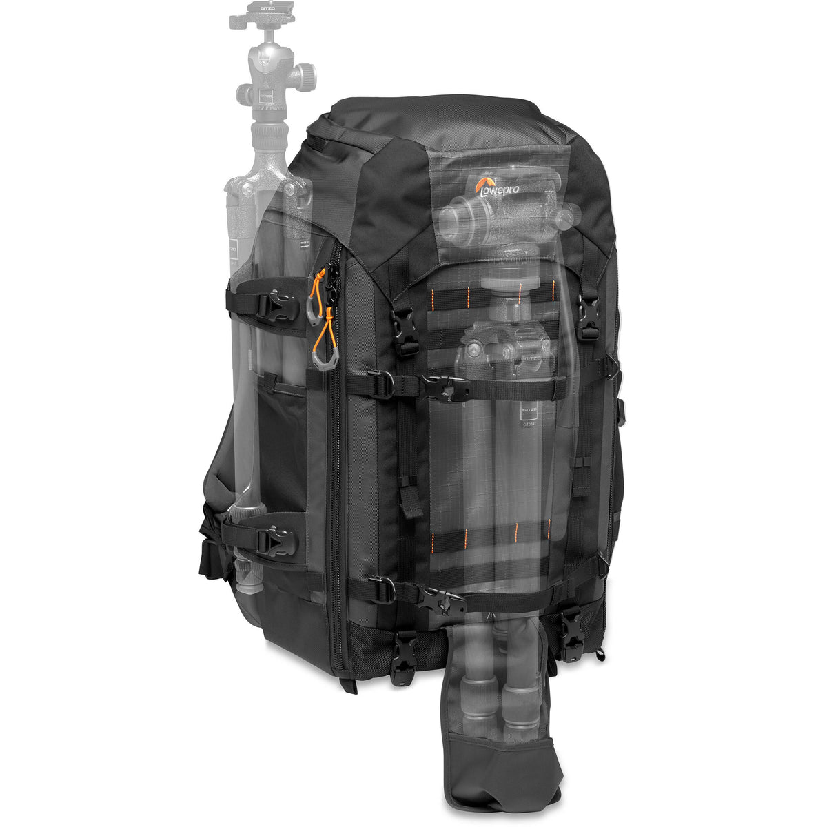 Mochila Lowepro Pro Trekker BP 550 AW II (Gris, 40L) - en uso