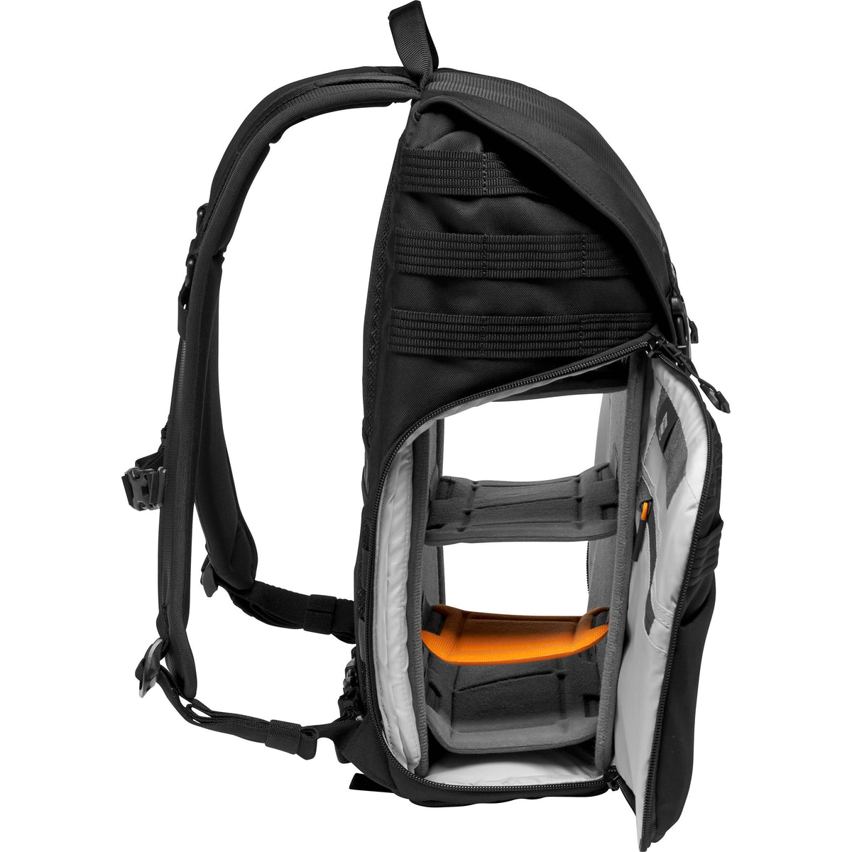 Mochila Lowepro ProTactic BP 300 AW II y Laptop (Negro) - vista lateral