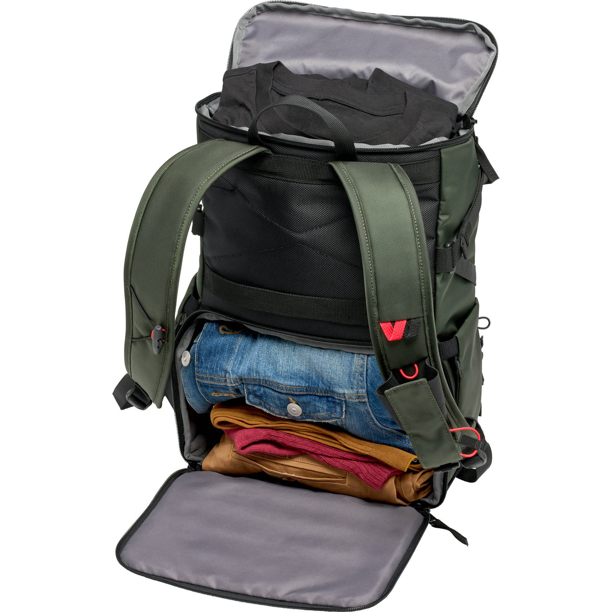 Mochila Manfrotto 12L Street Slim (Verde) - vista trasera