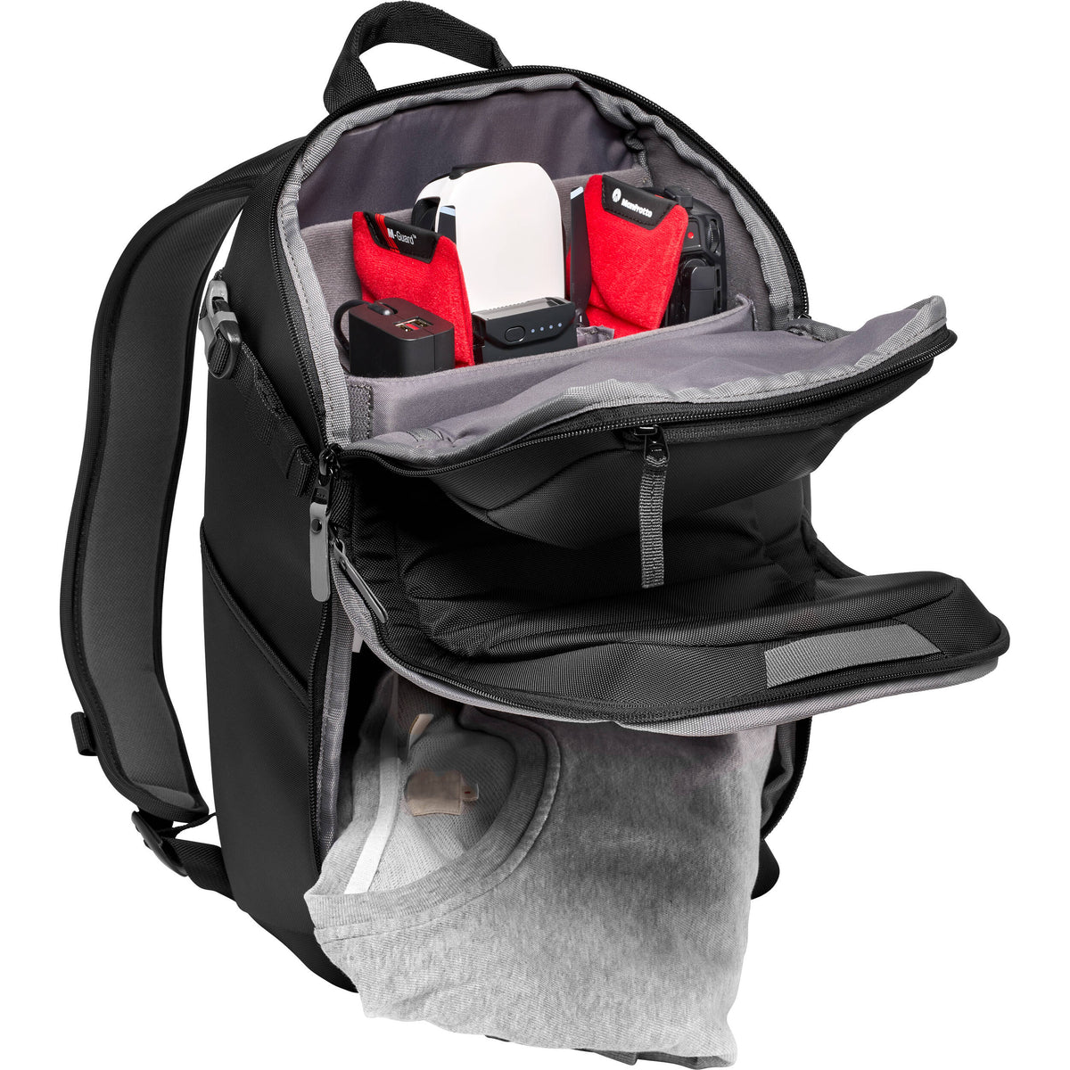 Mochila Manfrotto Advanced Compact III 12L (Negro) - puertos y conexiones