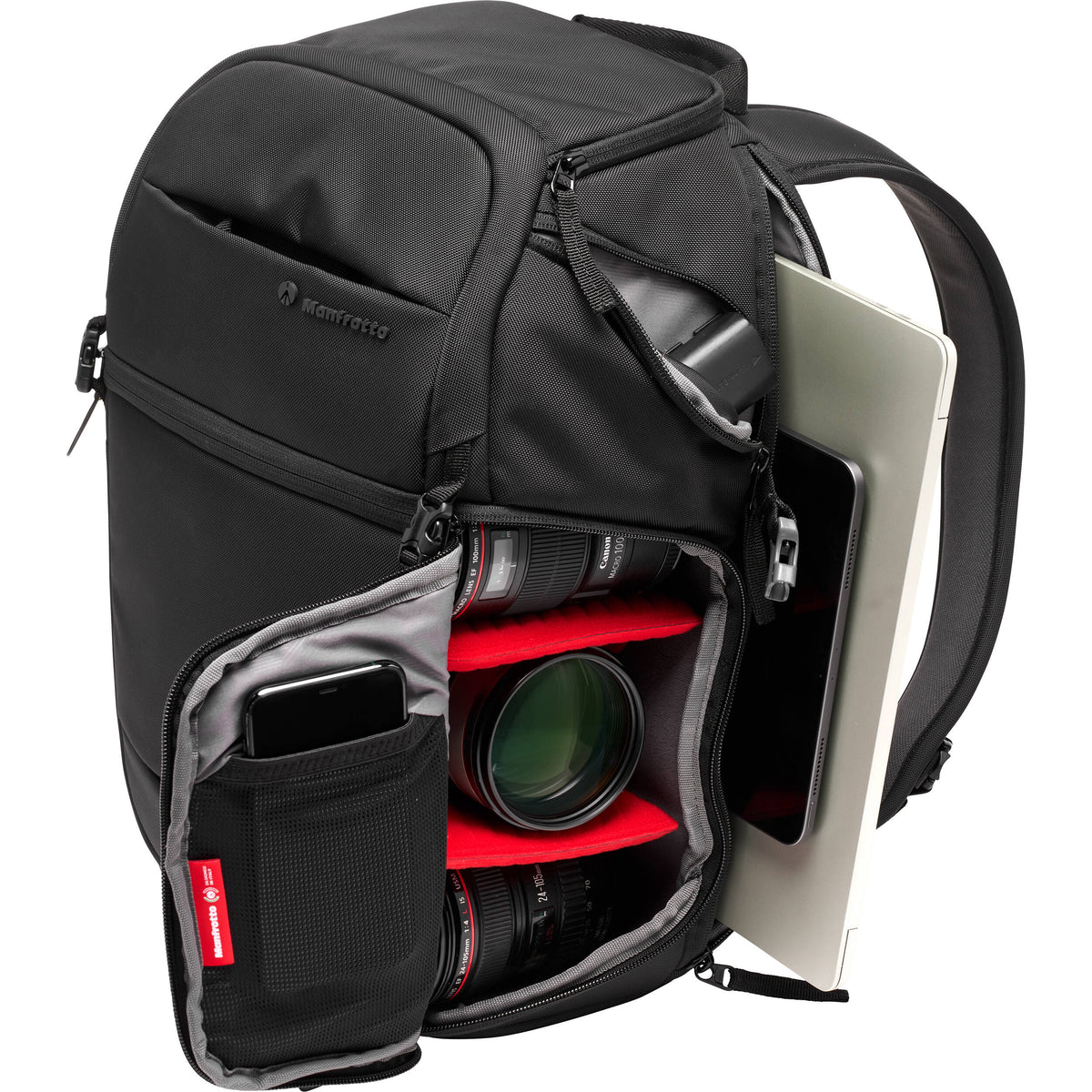 Mochila Manfrotto Advanced Fast III (Negro, 18.5L) - puertos y conexiones