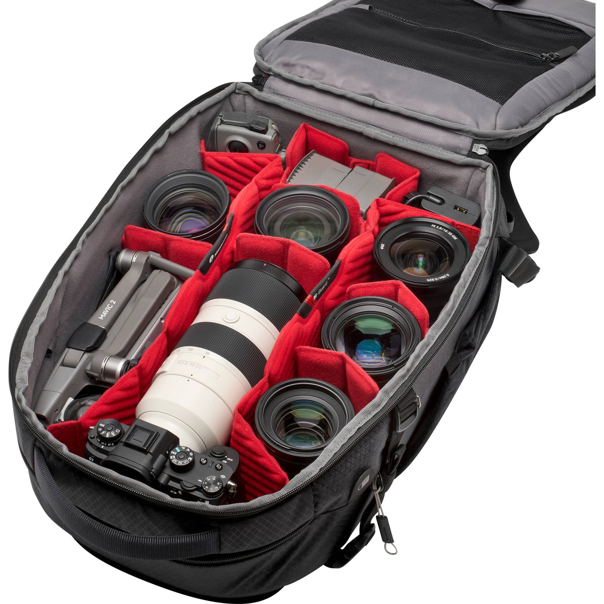 Mochila Manfrotto Pro Light Backloader 22.5L (Mediano) - vista lateral