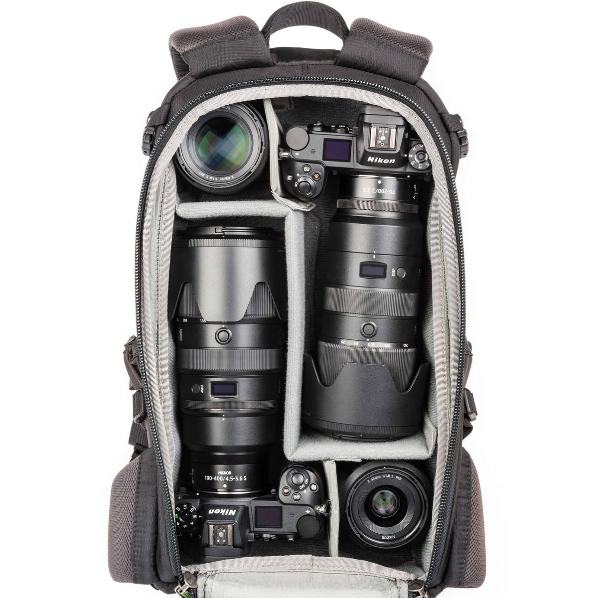 Mochila MindShift Gear Backlight (Slate Negro, 18L) - vista trasera
