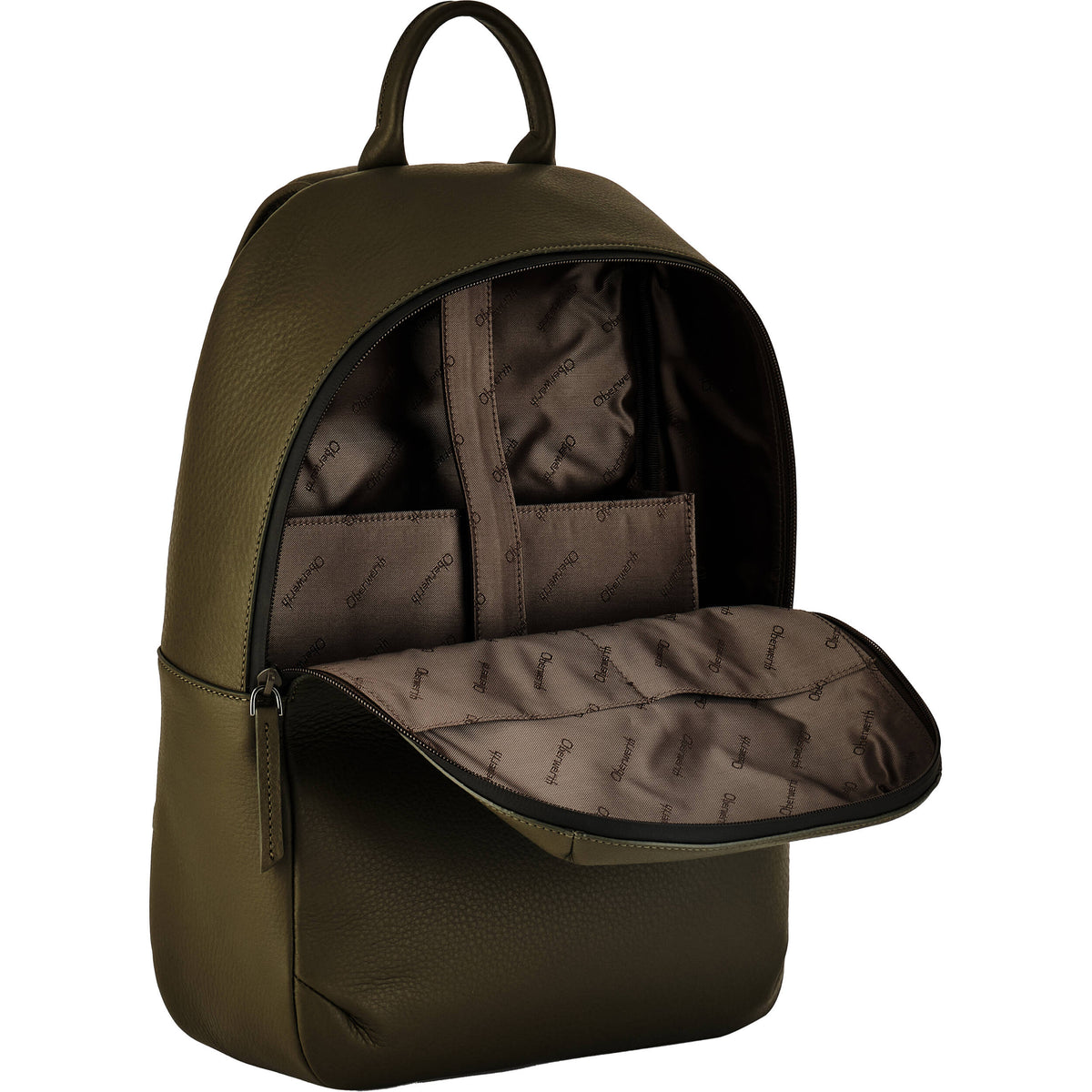 Mochila Oberwerth Pure 1 Zipper (Reporter Verde, 13L) - vista trasera