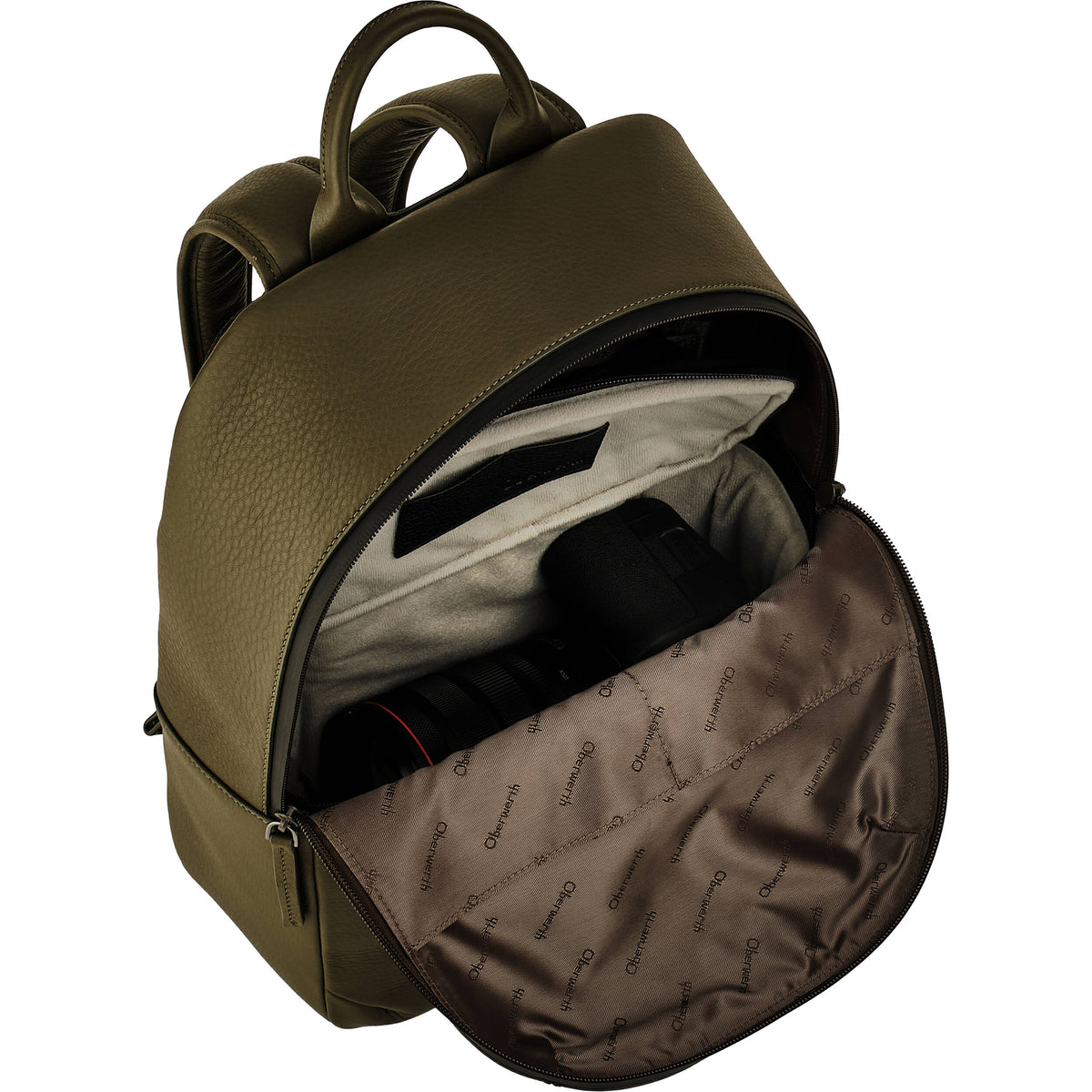 Mochila Oberwerth Pure 1 Zipper (Reporter Verde, 13L) - en uso