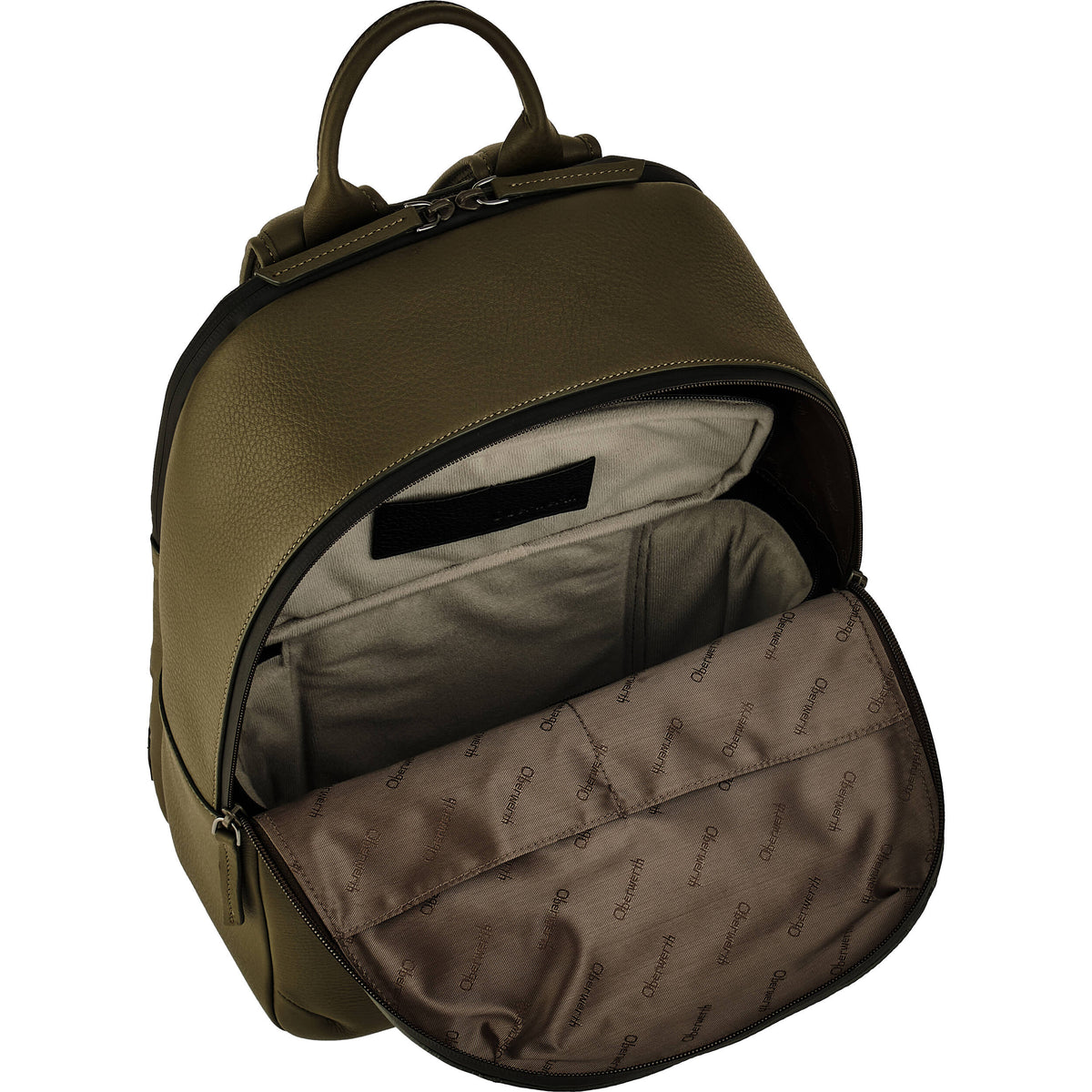 Mochila Oberwerth Pure 2 Zippers (Reporter Verde, 16L) - vista trasera