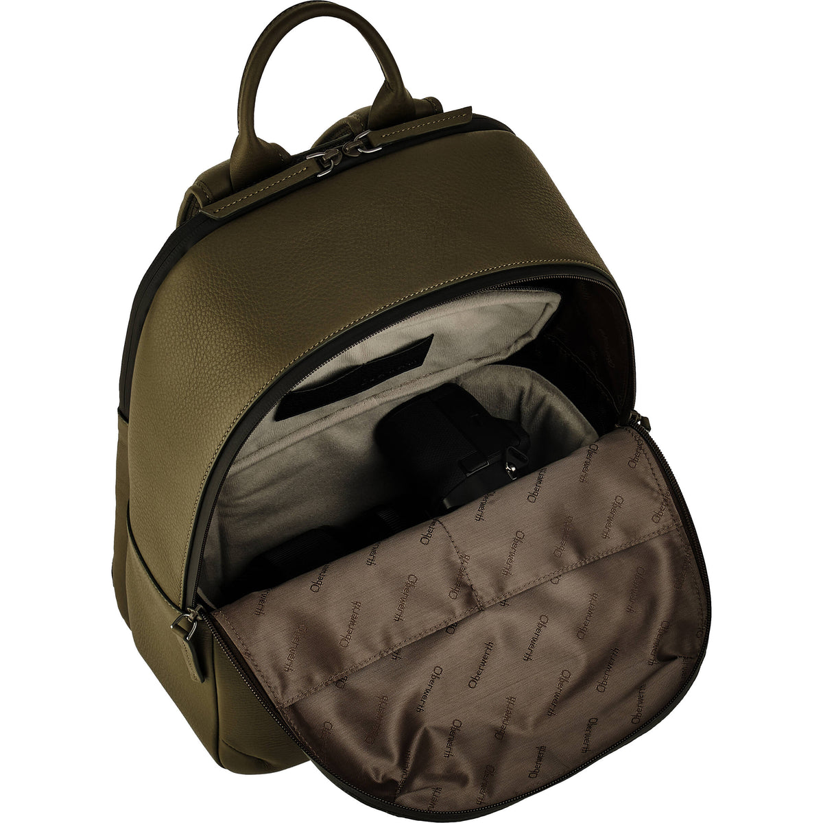 Mochila Oberwerth Pure 2 Zippers (Reporter Verde, 16L) - en uso