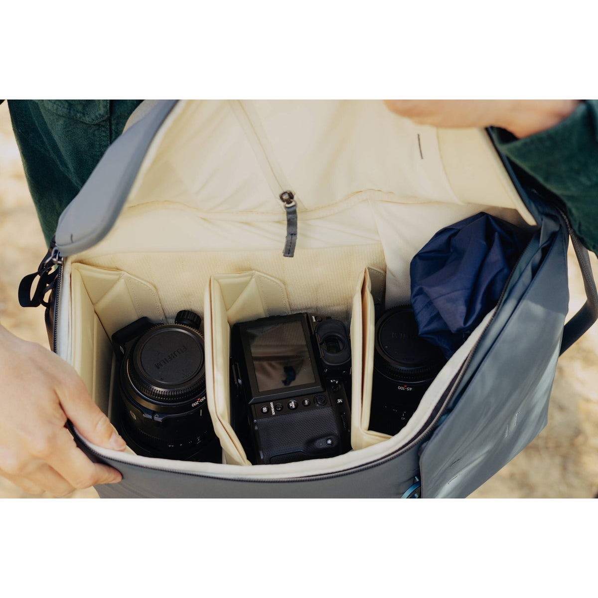 Mochila Peak Design Everyday (Ocean, 30L) - detalle