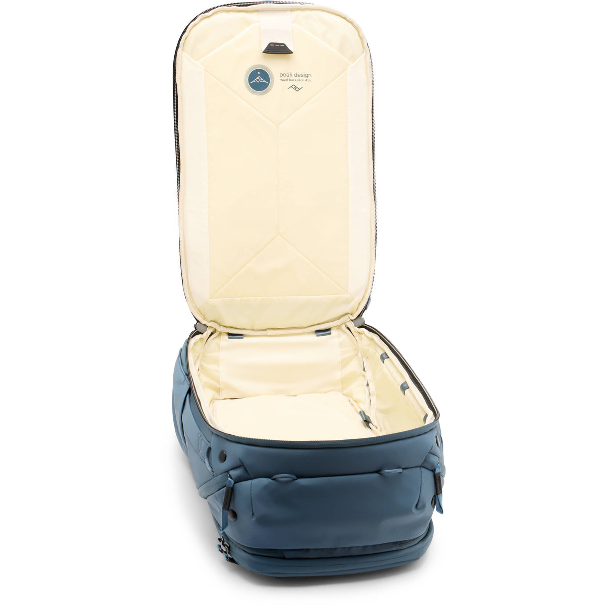 Mochila Peak Design Travel (Ocean, 45L) - vista frontal
